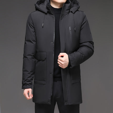 Men's Hooded Thickened Warm-keeping Cotton Clothing HEBDO STORE