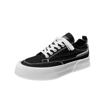 Canvas Breathable Low Top Platform Men's Casual Sneakers HEBDO STORE