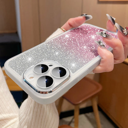 Gradient Glitter Silicone Soft Case Phone Case HEBDO STORE