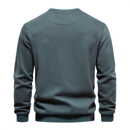 Loose-fitting Casual Round-neck Pullover Men's Sweater HEBDO STORE