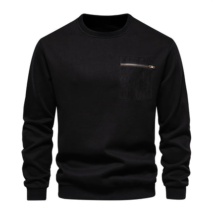 Loose-fitting Casual Round-neck Pullover Men's Sweater HEBDO STORE