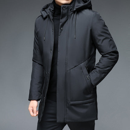 Men's Hooded Thickened Warm-keeping Cotton Clothing HEBDO STORE