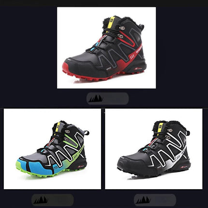 Hiking Shoes for Men Winter Warm Men Snow Boots Outdoor Non Slip Sneakers High Quality Comfor Men Walking Shoes Waterproof Boots HEBDO STORE