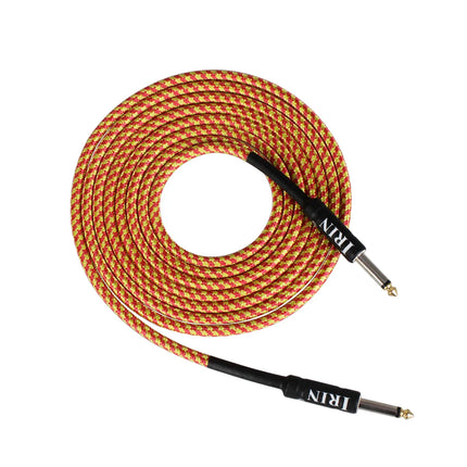 IRIN Guitar 3M Audio Cable Colorful Nickel Plug Audio Cable for Electric Guitar Electric Bass Amplifiers Guitar Parts Accessory HEBDO STORE