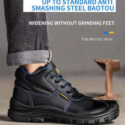 Safety Shoes Boots Man Steel Toe Cap for Work  Work Wear  Industrial Boots Man Protection for the Feet Waterproof HEBDO STORE