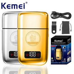 Kemei KM-TX3 Electric Shaver Men's Shaver Beard Trimmer Blade Head Shaving Beard Trimmer LCD Electric Shaver Reciprocating HEBDO