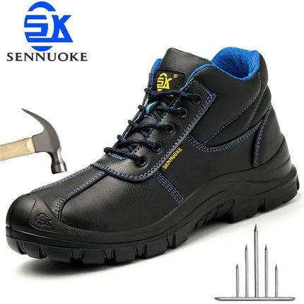 Safety Shoes Boots Man Steel Toe Cap for Work  Work Wear  Industrial Boots Man Protection for the Feet Waterproof HEBDO STORE