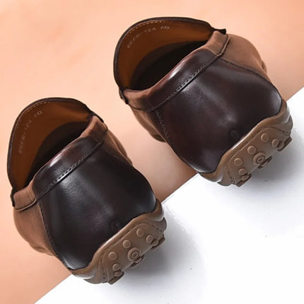 Classic Men's Casual Loafers Driving Shoes Moccasin Fashion Male Comfortable Genuine Leather Shoes Men Lazy Dress Shoe HEBDO STORE