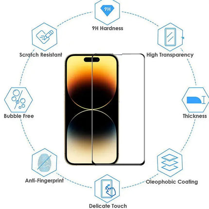 for iphone 15 Tempered Glass For iphone 14 pro Screen Protector iphone 13 12 Pro max Camera protectors for iphone 14pro Glass Film iphone 15 pro glass protector For apple iphone 14 pro max accessories FRANTZDOL STORE