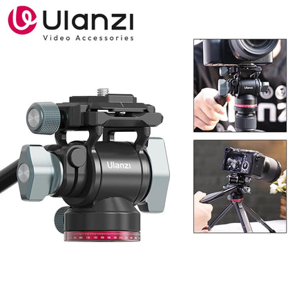 Ulanzi U-190 U190 Panoramic Tripod Head Hydraulic Fluid Video Damping Head For Tripod Monopod DSLR Camera Holder Stand Mobile HEBDO STORE