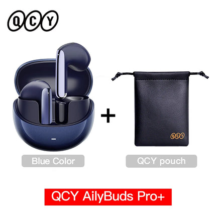 QCY HT10 AilyBuds Pro+ ANC Wireless Earphone Hi-Res Audio with LDAC Bluetooth 5.3 Earbuds 6 Mic AI HD Call Multipoint Connection HEBDO STORE