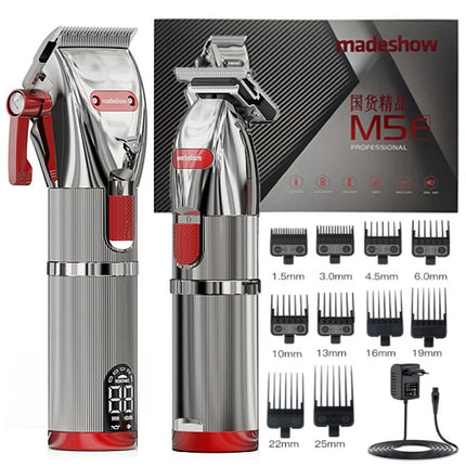 Madeshow M5 M6 Hair Clipper Professional Hair Trimmer For Men Cordless Haircutting Machine Trimmer Top Quality Barber Instru HEBDO STORE