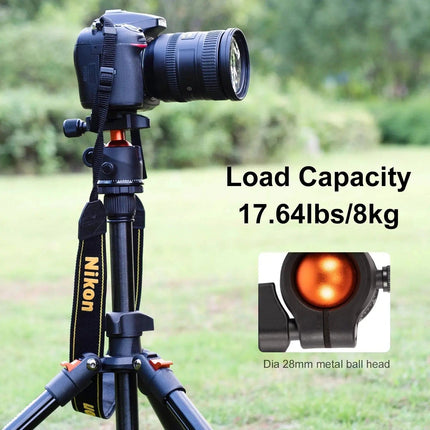 WalkingWay 62.99 Inch Professional High Camera Tripod for DSLR Portable Aluminum Travel Tripod with 360Degree Panorama Ball Head HEBDO STORE