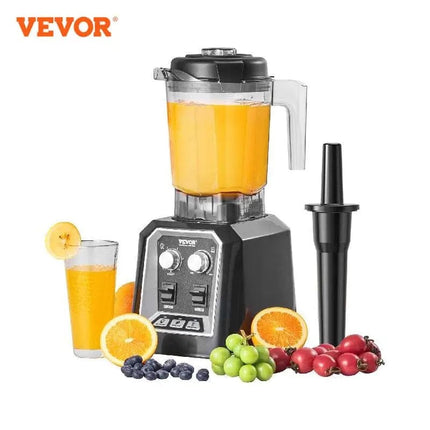 VEVOR 2L Smoothie Blender Professional Countertop Fruit Food Processor Mixer Maker with Stainless Steel for Home Kitchen Bar HEBDO STORE