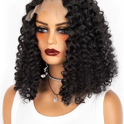 Small Curly Hair Fit Black People Wear of 14 Inch Synthetic Fibre Everyday Use Wigs Synthetic Wig Natural Hebdo Store