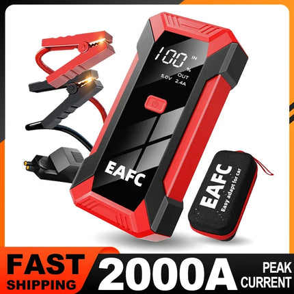 Super Capacitor Car Jump Starter 2000A/1200A Car Booster Device Portable Battery Starters Charger Starting for Emergency Device HEBDO STORE