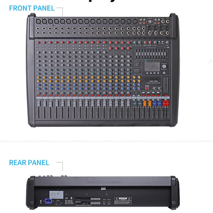 CMS1600-3 48V Phantom Audio Mixer Console Professional 16 Channel Compact Mixing Desk System For Stage Church Studio HEBDO STORE