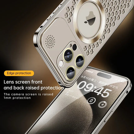 Case For iPhone 13 12 14 15 Pro Max Plus Magnetic Aluminum Cover Magsafe For IPHON 14 15 Pro Promax HEBDO STORE