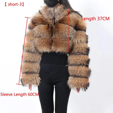 MAOMAOKONG 2023 Trend New Real Fur Coat Natural Fox Fur Women's Winter Coats Short Jackets Female Clothing Vests Fashion HEBDO STORE