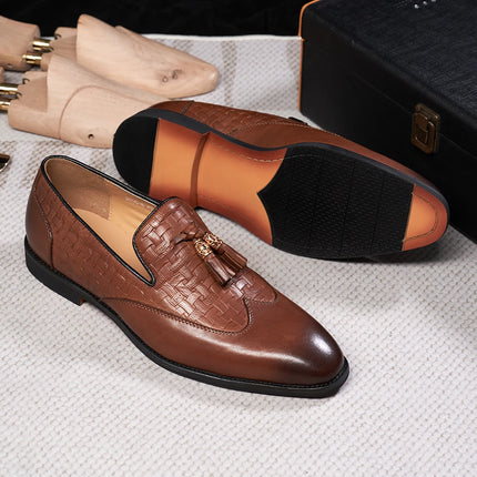 Men formal shoes original cuir HEBDO STORE