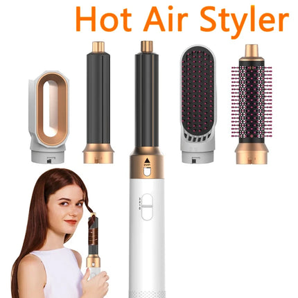 Professional Air Hair Styler 5 In 1 Low Noise Hair Curling Straightening Hair Drying 1000W Hot Air Brushes HEBDO STORE