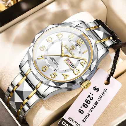 BINBOND Top Brand Luxury Man Wristwatch Waterproof Luminous Date Week Men Watches men HEBDO STORE