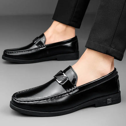 Formal Dress Men Loafers Flat/5cm Elevator Shoes Men Lift Sneakers Soft Cow Leather Men Casual Height Increase Shoes Taller Shoe Hebdo Store