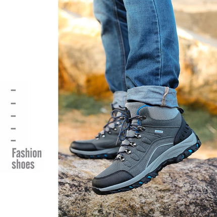 Men's Shoes Winter Anti Slip Snow Boots Outdoor Plush Hiking Shoes High Quality Waterproof Boots Casual Shoes For Men Size 35-46 HEBDO STORE