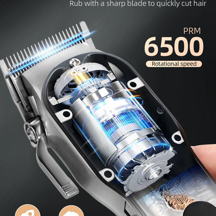 KIKIDO Professional Hair Clipper Metal Relief Dragon Hair Trimmer Electric Cordless Rechargeable Hair Cutting Machine for Men HEBDO STORE