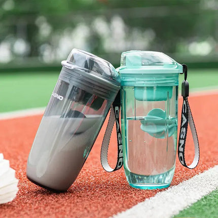 Body-building Protein Powder Shake Cup Leakage-proof Portable Anti-falling Water Bottle Sports Plastic Cup Hebdo Store