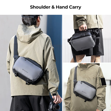 K&F Concept Portable Single Shoulder Camera Bag Multi-functional Waterproof Photography DSLR Lens Handbag with Tripod Bag HEBDO STORE