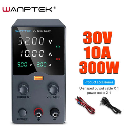 Wanptek DC Power Supply 30V 10A 5A Variable Bench Power Supply Adjustable Lab Power Supply 60V 5A 120V 3A  Voltage Regulator HEBDO