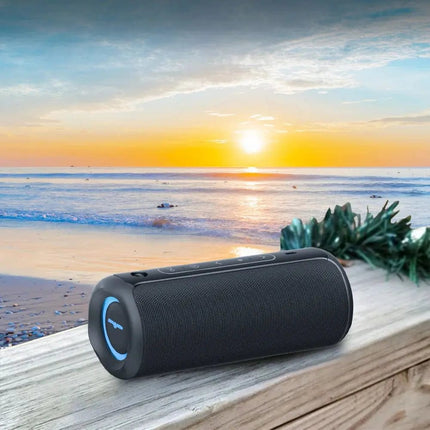 WISETIGER P3 30W Outdoor Portable Bluetooth Speaker IPX7 Waterproof Wireless Sound box Bass Boost BT5.3 RGB TWS Connectivity HEBDO