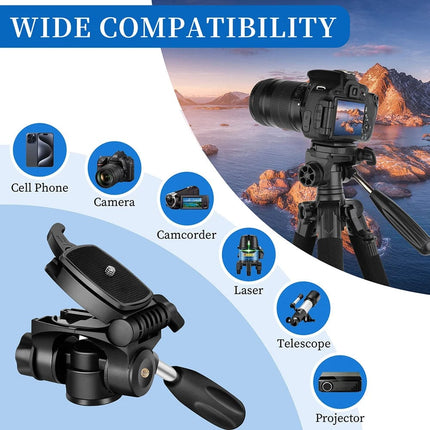 Zomei Q188 188cm Professional photography accessories video camera DSLR tripod for phone with phone holder HEBDO STORE