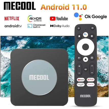 Mecool KM2 plus S905X4 Android 11 TV Box smart 4K for Netflix 2GB 16GB Dolby Atmos USB3.0 100M LAN set-top box TV receiver 2022 Hebdo Store