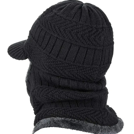 Winter Hat for Men Skullies Beanies Hats Winter Beanies for Men Women Wool Scarf Cap Balaclava Mask Bonnet Knitted Hat for Women HEBDO