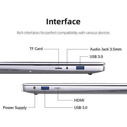 New 2024 Laptop Computer Windows 11 12GB RAM 1TB SSD Intel CORE i7 7500U 1920*1080 Resolution Laptop 14.1" Office Study Computer HEBDO STORE