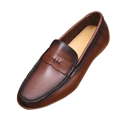 Classic Men's Casual Loafers Driving Shoes Moccasin Fashion Male Comfortable Genuine Leather Shoes Men Lazy Dress Shoe HEBDO STORE