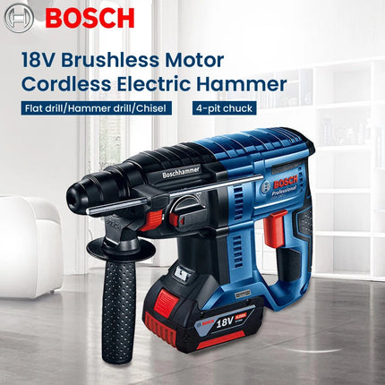 Bosch GBH 180 Rechargeable Electric Hammer Impact Drill 18V Cordless Rotary Hammer Brushless Motor Rechargeable Power Machine Hebdo Store