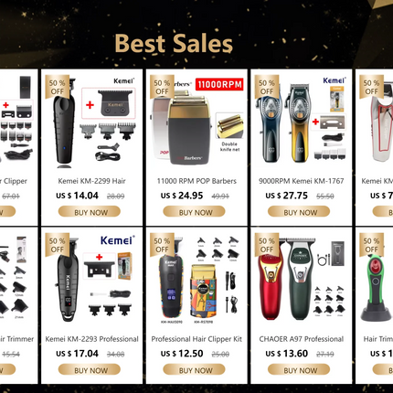 Pop Barbers Black Golden P800 P700 P600 Kit Hair Clipper Hair Trimmer for Men Professional Finishing Hair Cutting Machine HEBDO STORE