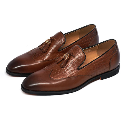 Men formal shoes original cuir HEBDO STORE