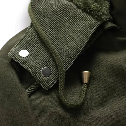 Men Military Multi Pockets Jackets Hooded Casual Winter Warm Parkas Fleece Down Jackets New Male Cotton Jackets Men's Clothing HEBDO STORE