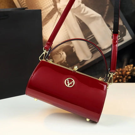 Design Genuine Leather Women's Handbags Cylinder Bag New fashion HEBDO STORE