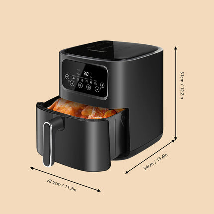 EXSAMO 10L Large Capacity Smart Electronic Digital Deep  Fryers Oven Without Oil 2000W Multi-Function With Touchscreen Air Fryer HEBDO STORE