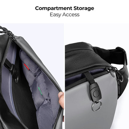 K&F Concept Portable Single Shoulder Camera Bag Multi-functional Waterproof Photography DSLR Lens Handbag with Tripod Bag HEBDO STORE