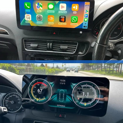 12.3 Android 14 System Car Radio Stereo For Audi Q5 8R 2008-2017 WiFi 4G LTE 8+128GB CarPlay BT IPS Touch Screen GPS HEBDO