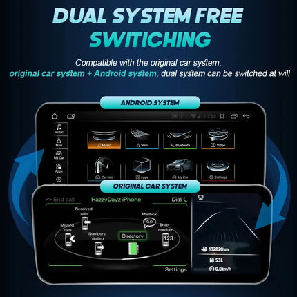 12.3 Android 14 System Car Radio Stereo For Audi Q5 8R 2008-2017 WiFi 4G LTE 8+128GB CarPlay BT IPS Touch Screen GPS HEBDO