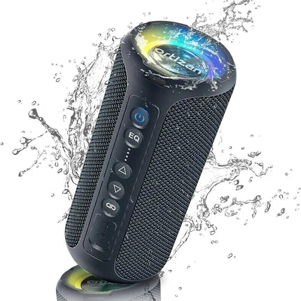 Ortizan Bluetooth Speakers 40W Enhanced Bass Portable Outdoor Wireless Speaker 30Hrs IP7 Waterproof Shower Speaker Bluetooth 5.3 HEBDO