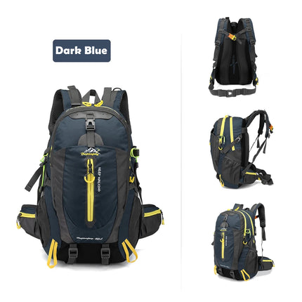 40L Water Resistant Travel Backpack Camping Hiking Laptop Daypack Trekking Climbing Back Bags For Men Women Hiking Supplies HEBDO STORE