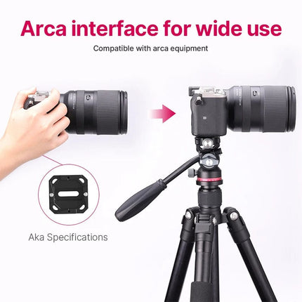 Ulanzi U-190 U190 Panoramic Tripod Head Hydraulic Fluid Video Damping Head For Tripod Monopod DSLR Camera Holder Stand Mobile HEBDO STORE